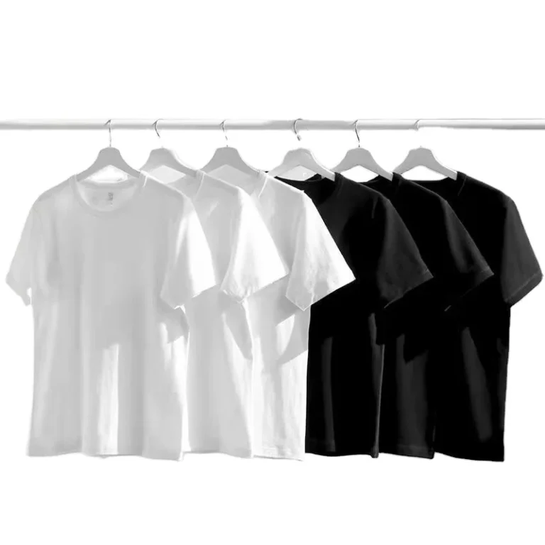 OEM-Customized-Logo-Design-180g-Cotton-Unisex-Summer-Short-sleeved-Loose-Fit-Mens-Short-sleeved-Pullover-Crew-T-shirt
