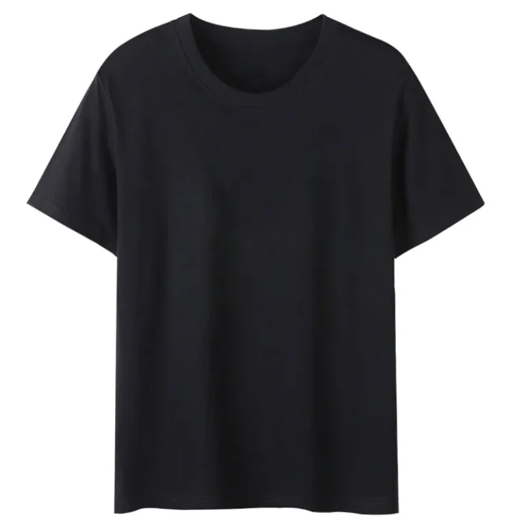OEM-Customized-Round-Neck-Pure-Cotton-T-Shirt-Custom-Printed-Logo-Summer-Embroidery-Corporate-Work-Clothes-T-Shirt-Short-Sleeve