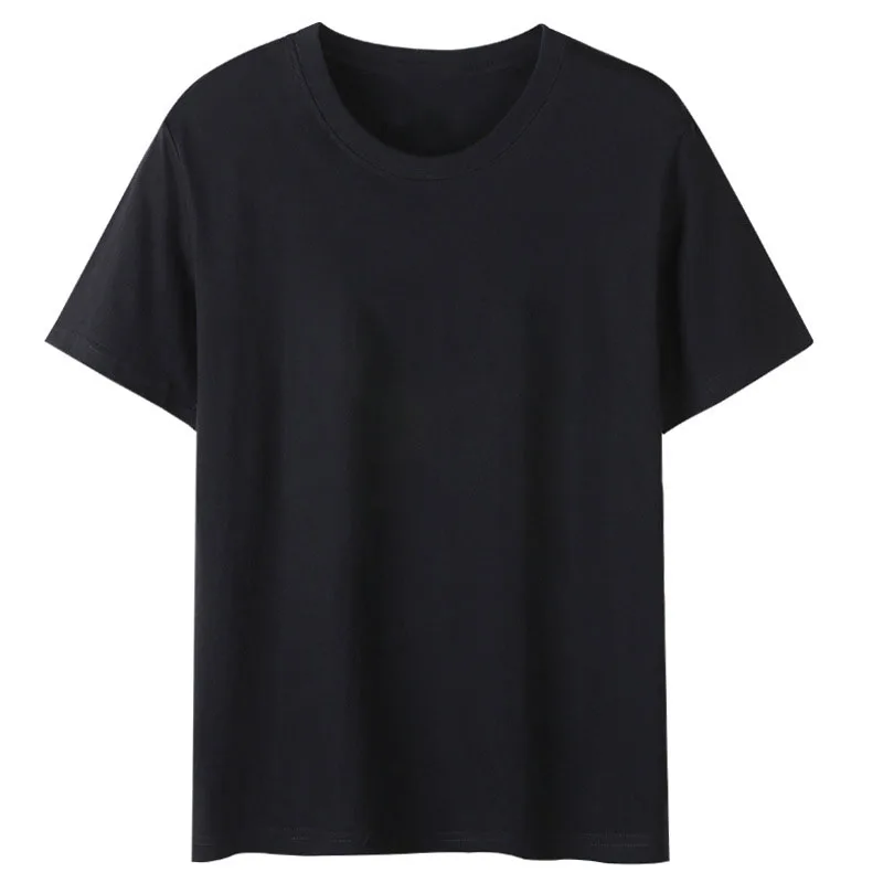 OEM-Customized-Round-Neck-Pure-Cotton-T-Shirt-Custom-Printed-Logo-Summer-Embroidery-Corporate-Work-Clothes-T-Shirt-Short-Sleeve