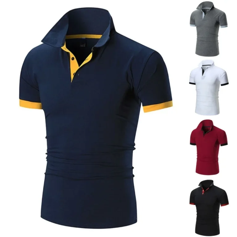OEM-Embroidery-Plus-Size-Men-Slim-Fit-Short-Sleeve-Casual-Top-Breathable-Outdoor-Wrinkle-Free-T-Shirt