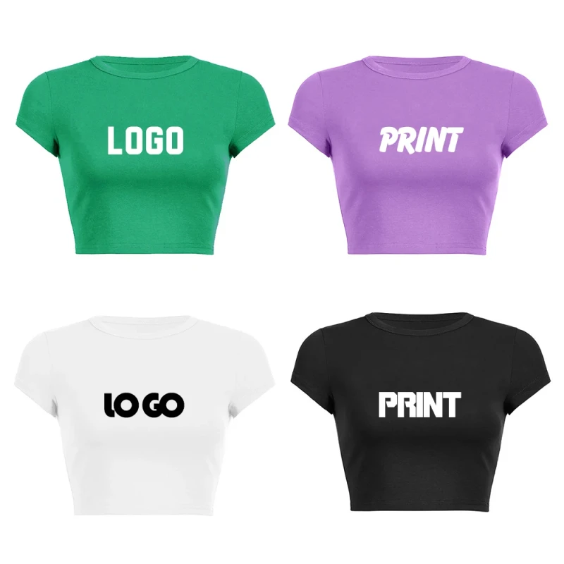 OEM-Manufacturers-High-Quality-Cotton-Baby-Tee-Women-Crop-Top-Custom-Printed-Crop-Tops