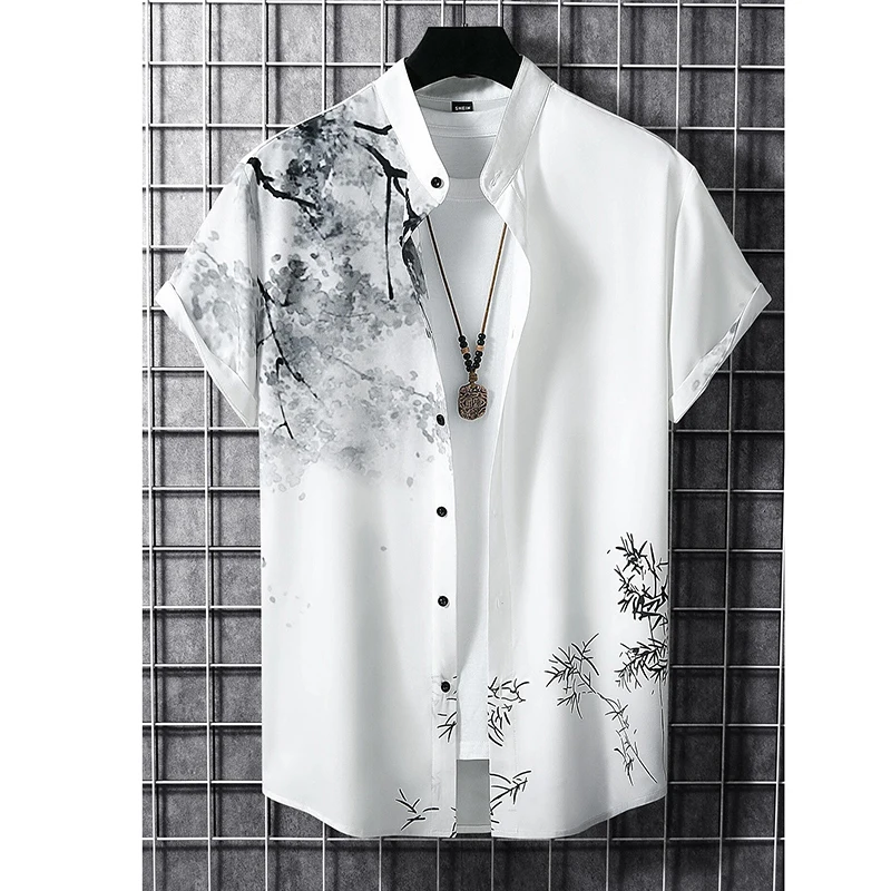 OEM-ODM-Camisas-Veraniegas-Hombre-Manga-Corta-Classical-European-American-Comfortable-Good-Quality-Fit-Soft-Mens-Hawaii-Shirt