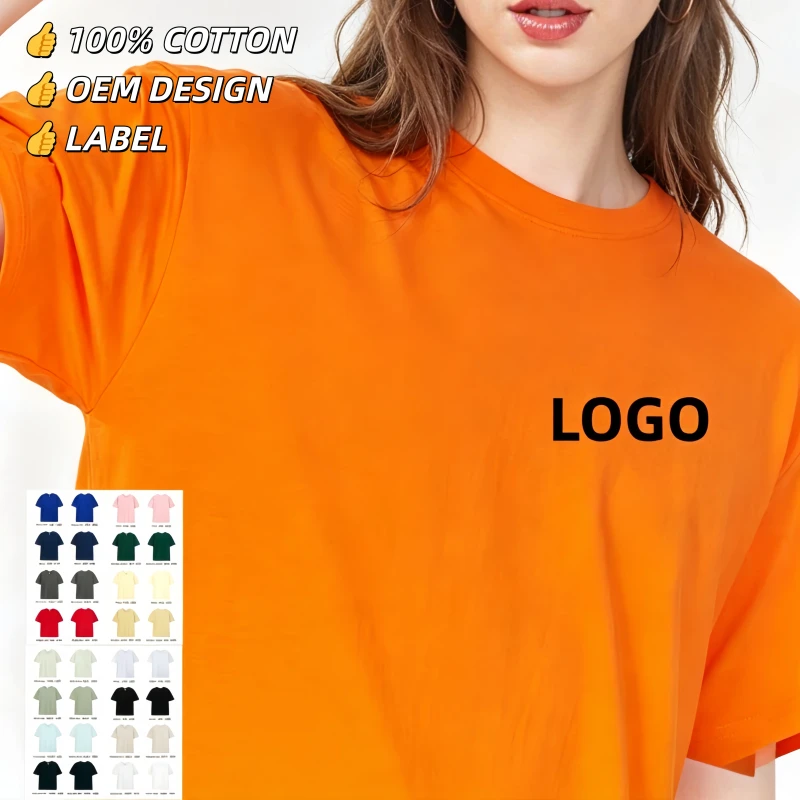 OEM-ODM-Manufacturer-Custom-Logo-Customized-Tshirt-Print-Color-Cotton-Unisex-T-shirt-Crew-Neck-Oversize-Mens-Heavy-T-Shirt-1