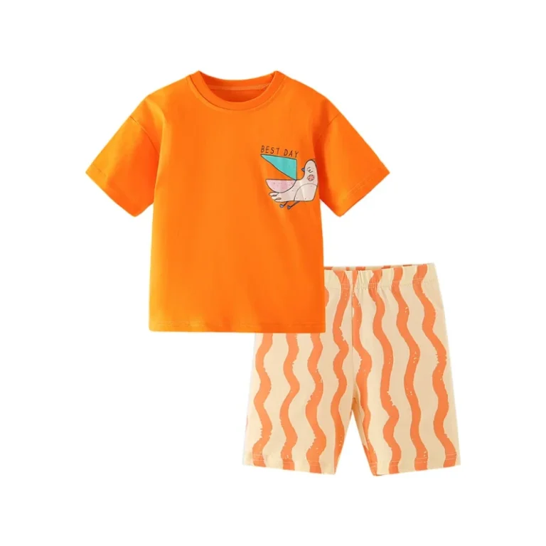 OEM-ODM-Summer-Toddler-Boys-Clothing-Sets-Two-Piece-Childrens-T-Shirt-and-Shorts-Organic-Cotton-Kids-Clothes-Sets