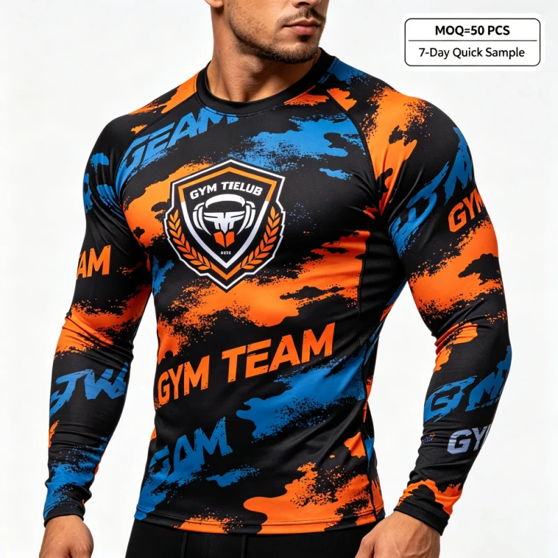 OEM-Sublimation-Printing-Men-Long-Sleeve-Compression-Shirt-Custom-Logo-Muscle-Slim-Fit-Quick-Dry-Sports-Gym-T-Shirt-Active-Tops