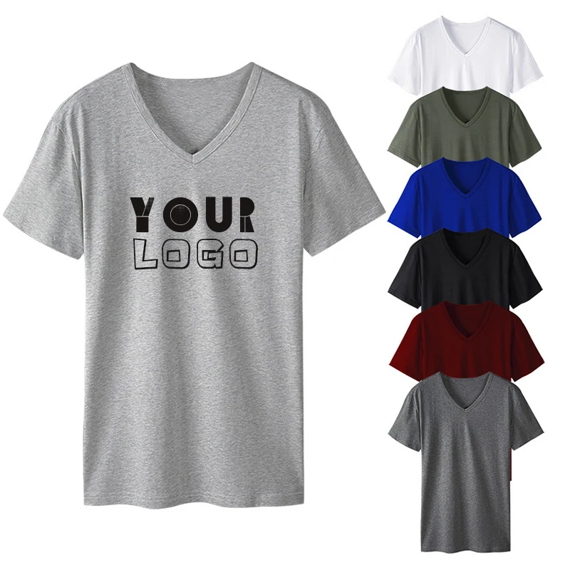 OEM-v-Neck-t-Shirts-Men-High-Quality-Sport-Casual-Blank-Custom-t-Shirt-Manufacturers-V-neck-Cotton-t-Shirt-Plain-for-Men