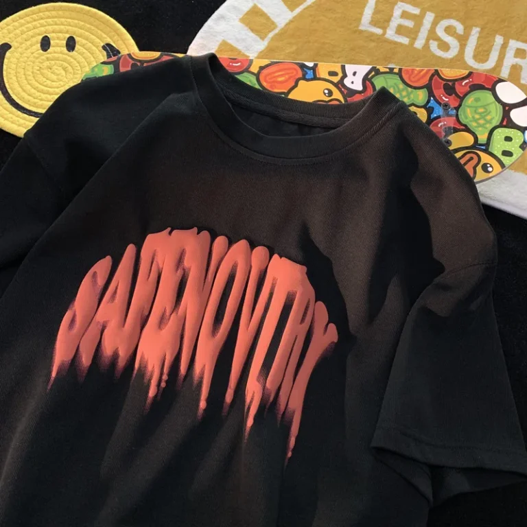 Oem-Tee-100-Cotton-Oversized-Mens-T-shirts-Heavy-Weight-Screen-Printing-Tshirts-Custom-Logo-Men-Foam-3d-Puff-Print-T-Shirt