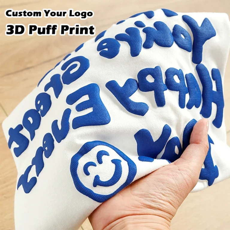 Oem-Tee-Shirt-100-Cotton-Plain-Oversized-Tshirt-Heavy-Weight-T-shirt-Custom-Foam-3d-Screen-Logo-Men-Puff-Print-T-Shirt-for-Men