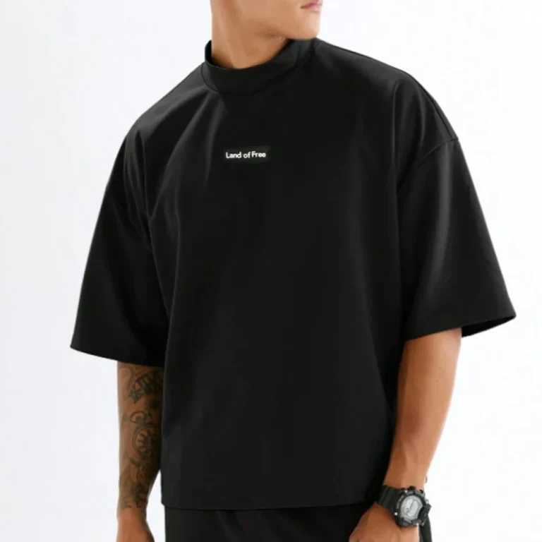 Old-Style-Young-Man-Cropped-Tops-Custom-Silicone-Patch-Turtle-Neck-Boxy-Fit-Men-T-shirts