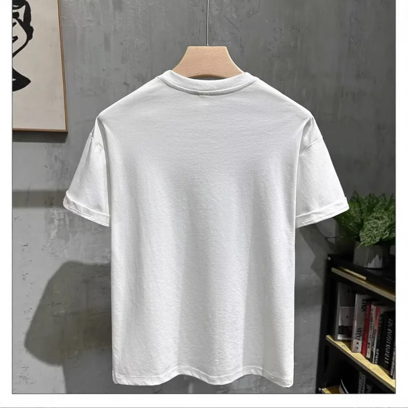 One-Piece-Drop-Shipping-Summer-Breathable-Solid-Color-Mens-Short-Sleeved-T-shirt-Casual-Trend-Mens-Short-Sleeved-T-shirt-Top