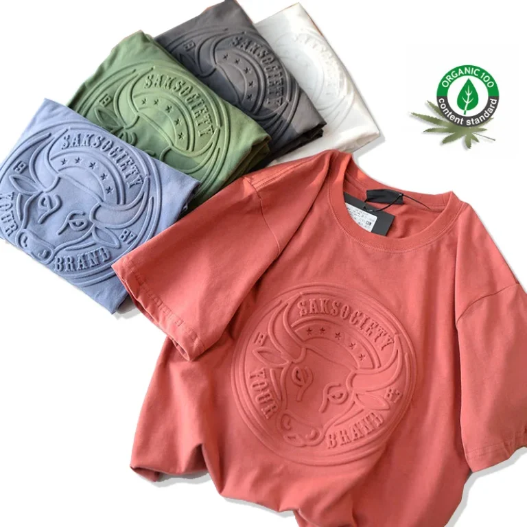 Organic-Cotton-Oversize-Graphic-3D-Embossed-Print-T-Shirts-OEM