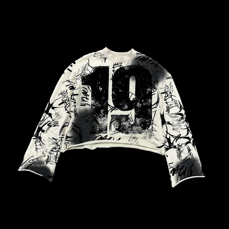 Oversize-Cotton-T-shirts-300-GSM-Custom-T-shirt-Street-Wear-Long-Sleeve-Distressed-T-shirt-Man