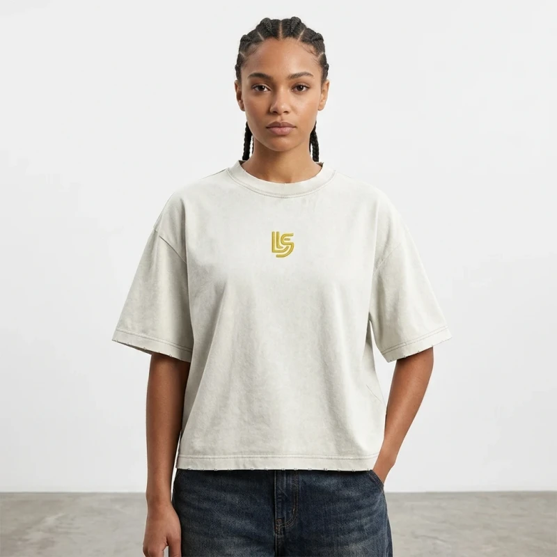 Oversize-Fit-Women-Short-Sleeves-Shirt-Washing-Custom-Embroidery-logo-Popular-Fashion-OEM-T-Shirt-for-Summer