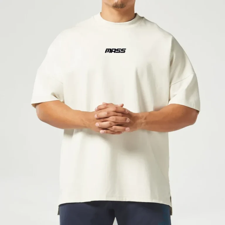 Oversized-Drop-Shoulder-T-Shirt-Men-Ribbed-Crew-Neck-Cotton-Tee-250gsm-Custom-T-Shirt-1