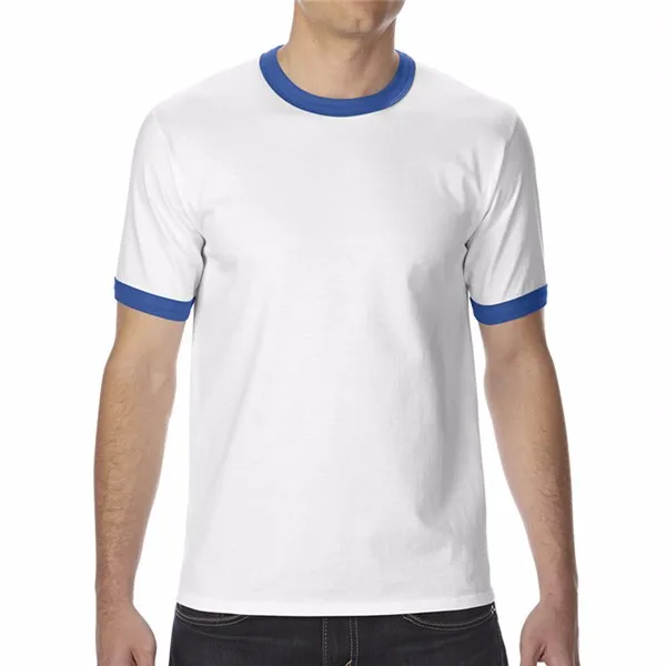 Oversized-Heavy-Weight-Screen-Printing-T-Shirts-Contrasting-Color-Patchwork-Edging-Round-Neck-T-shirt