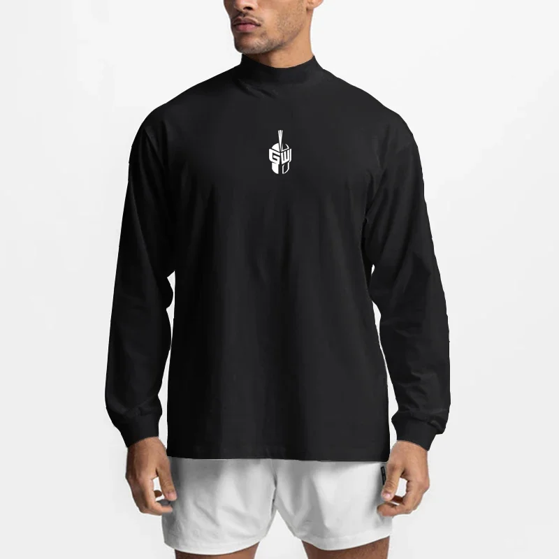 Oversized-Long-Sleeve-T-shirt-Mens-Cotton-Dropped-Shoulder-Loose-Sports-Fitness-T-Shirt-Autumn-Gym-Bodybuilding-Tops-Tees