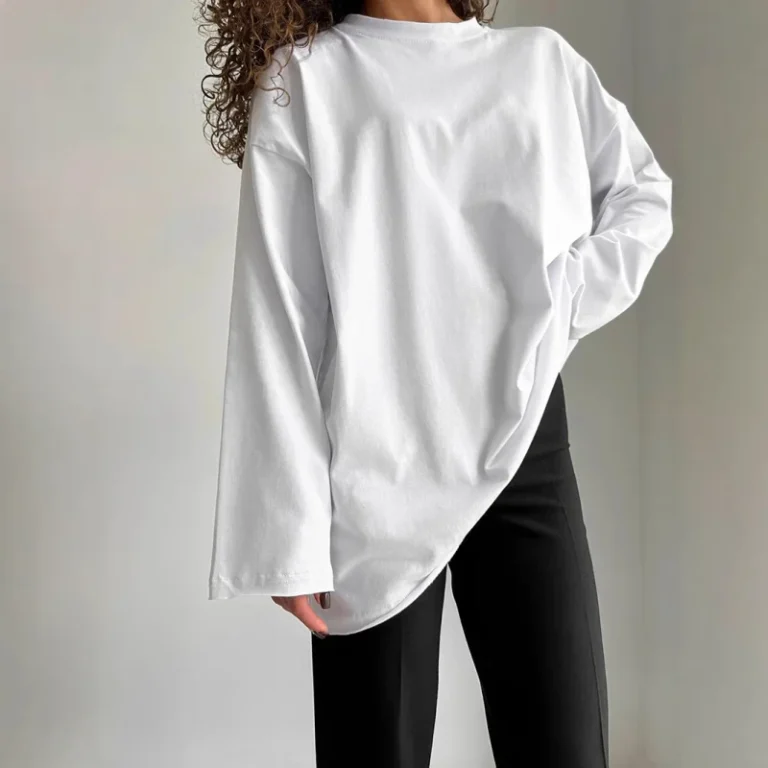 Oversized-Streetwear-Womens-T-shirt-O-neck-Long-Sleeve-Casual-Plus-Size-Gym-260gsm-Heavy-Weight-Tshirt-for-Women