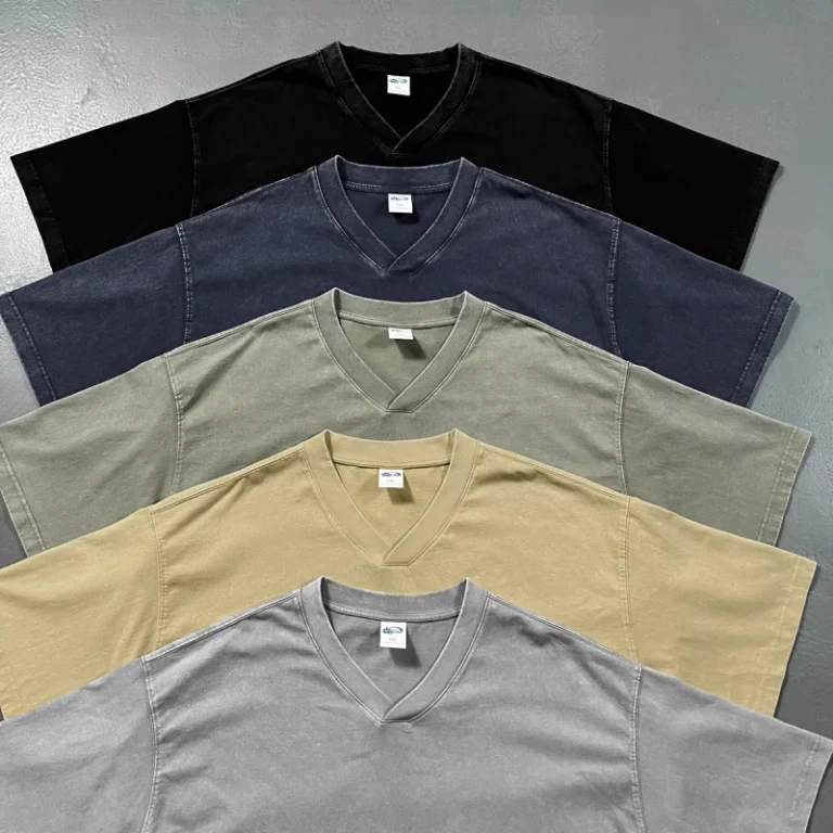 Oversized-T-Shirts-Mens-Slim-Fit-V-Neck-Lightweight-Tee-Tops-Men-100-Cotton-Drop-Shoulder-Tee-Shirts-Mens