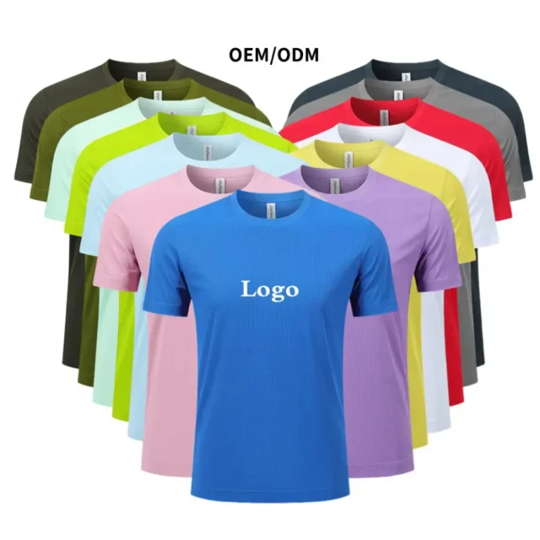 Oversized-Tshirts-Manufactured-with-Custom-Logo-Printed-Casual-Polyester-T-Shirt-Solid-Pattern-DTG-Sublimation-Blank-Printing
