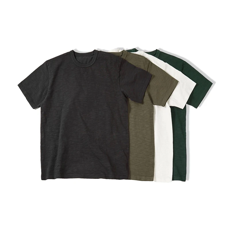 PRINTFUN-Slub-Cotton-T-Shirt-Custom-Digital-Print-T-Shirts-in-Bulk-O-Neck-Short-Sleeve-340gsm-Slim-Fit-T-Shirt