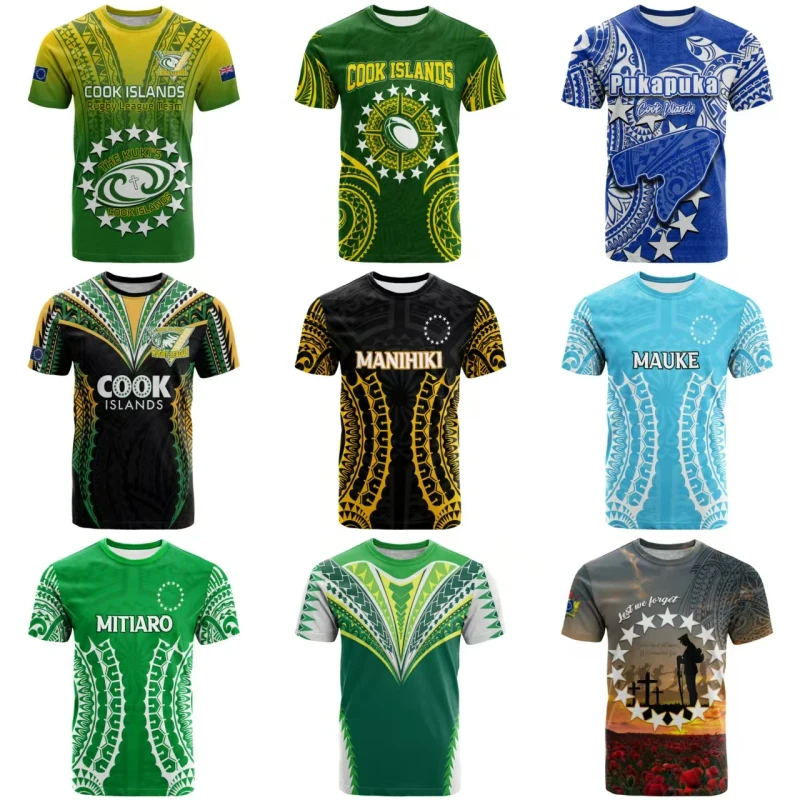 PURE-Customized-Cook-Islands-Rugby-Training-Shirts-Polynesian-Casual-Mens-Golf-T-Shirt-Mesh-Round-Neck-Sport-Mens-T-Shirts