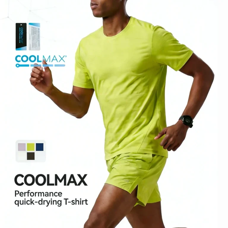 Performance-Quick-Drying-Sport-Short-Sleeve-T-Shirt-Crew-Neck-Breathable-Gym-Wear-Top