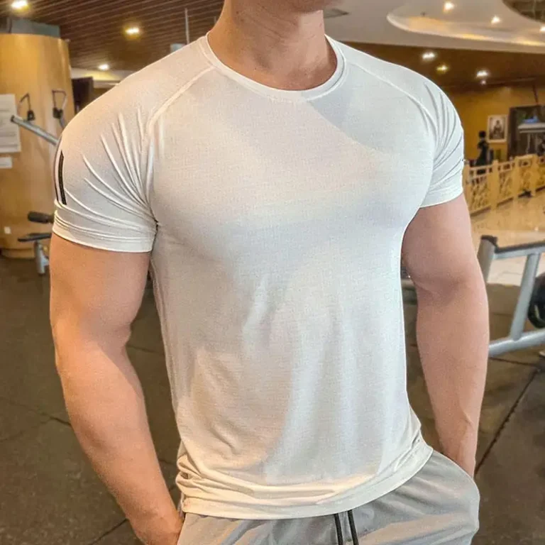 Personalised-Custom-Mens-Summer-Sports-Gym-T-Shirt-Spandex-Polyester-Four-Way-Stretch-Breathable-Quick-Dry