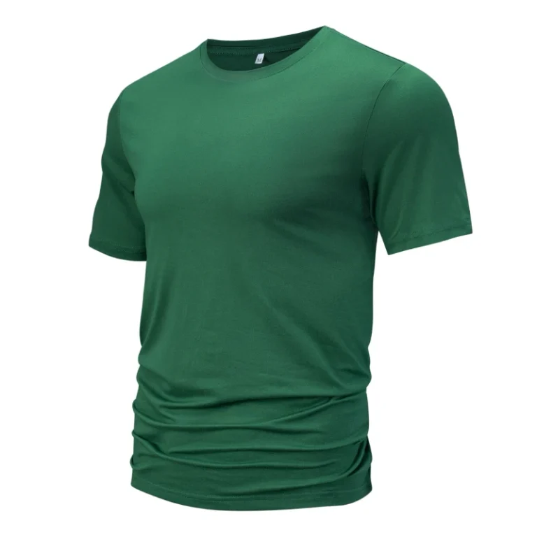 Plain-100-Polyester-Short-Sleeve-Crew-Neck-Tshirt-for-Men