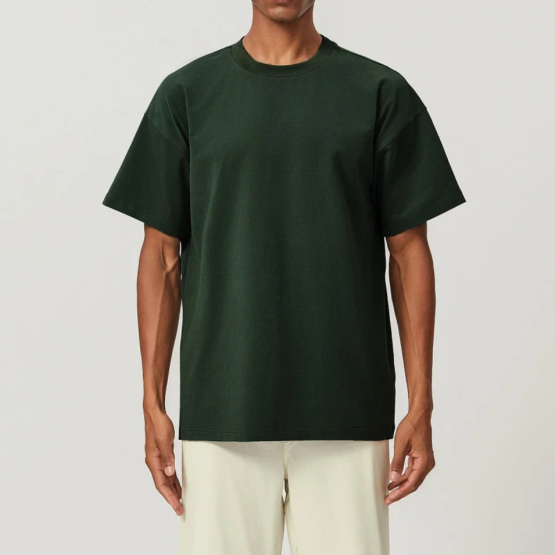 Plain-Blank-Organic-T-Shirt-for-Men-100-Cotton-Knitted-Casual-Regular-Fit-Silk-Screen-Print-Custom-Logo-Blank-T-Shirt