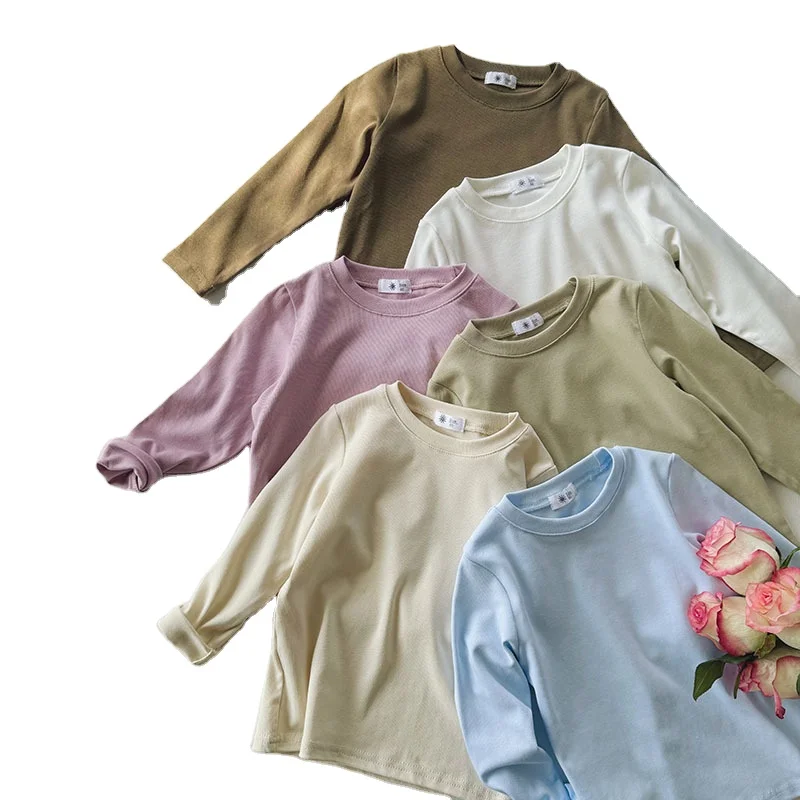 Plain-Children-Girls-Boys-Solid-t-Shirt-High-Quality-Blank-T-shirt-Long-Sleeve-Unisex-Kids-T-shirts