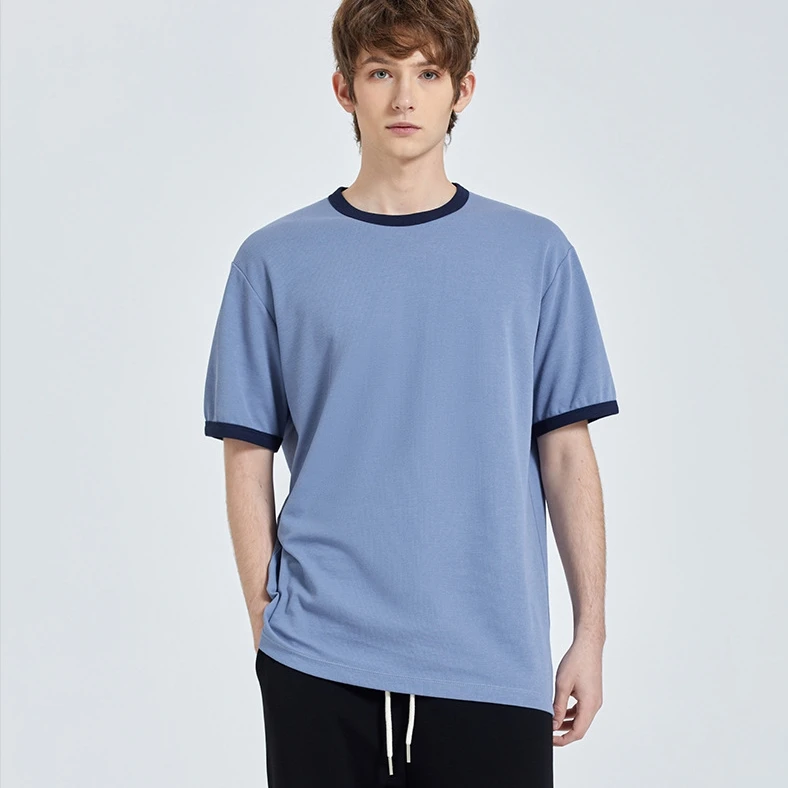 Plain-Solid-Cotton-T-Shirt-for-Men-Oversize-Quick-Dry-Breathable-Casual-Crew-Neck-Custom-Logo-Unisex-Street-Wear