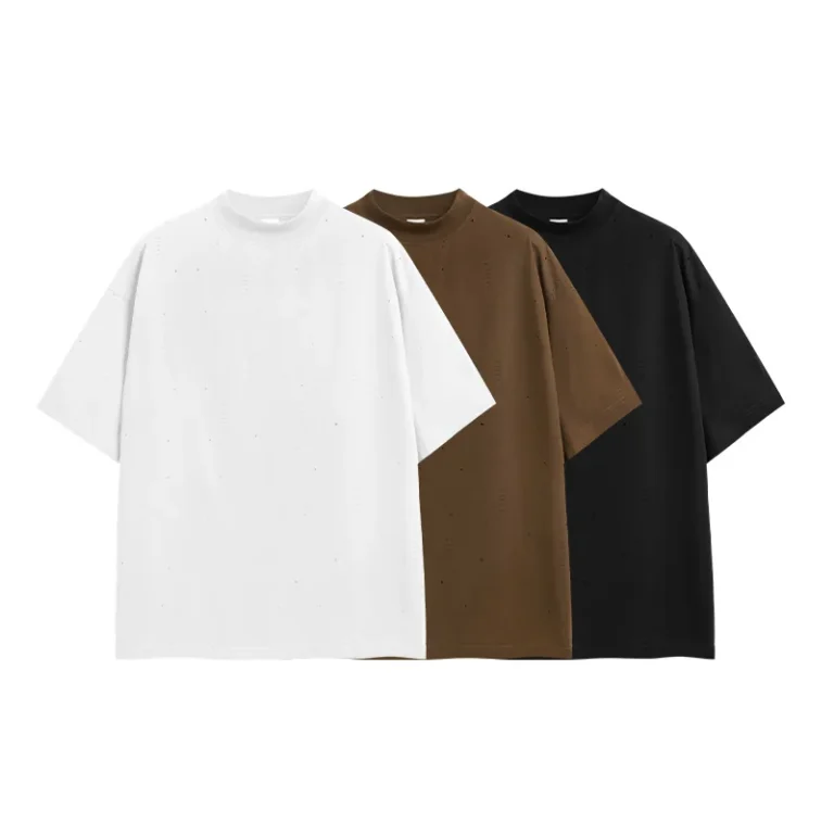 Plain-T-Shirts-for-Men-Women-Cotton-Polyester-Slim-Fit-White-Black-Comfortable-Basic-Everyday-Tee