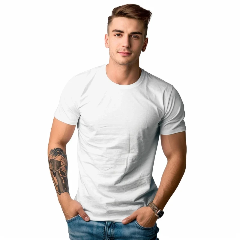 Plain-White-T-Shirt-Unisex-100-Cotton-T-Shirt-Custom-Plain-Tshirts-for-Printing-Mens-T-shirts