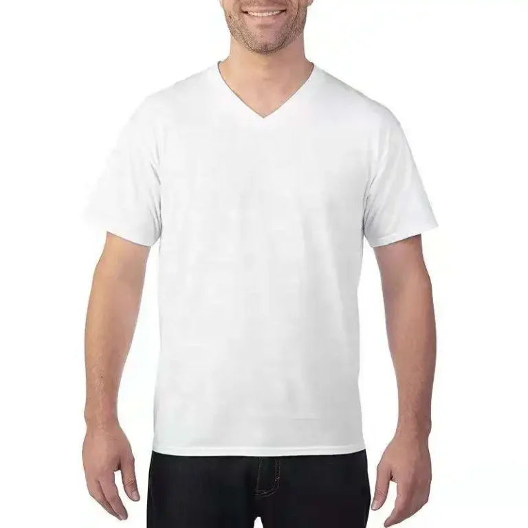 Plus-Size-Mens-Clothing-V-Neck-T-Shirts-Men-Rayon-Polyester-Cotton-T-Shirt-Slim-Black-V-Neck-T-Shirt-for-Men
