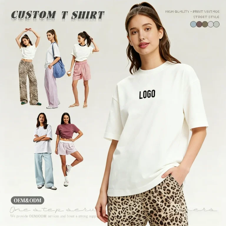Plus-Size-Womens-T-shirts-Oversize-Cotton-Plain-White-T-shirt-Custom-logo