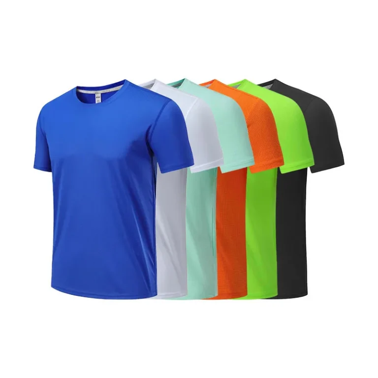 Polyester-Fabric-Breathable-Round-Neck-Mens-150g-T-Shirt-Fashion-Custom-Logo-Casual-Outdoor-Quick-Dry-Summer-White-T-Shirt