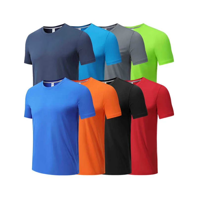 Polyester-Spandex-Blend-Quick-Dry-T-Shirt-Custom-Logo-Printing-Elastic-Outdoor-Running-Gym-Fitness-T-Shirt