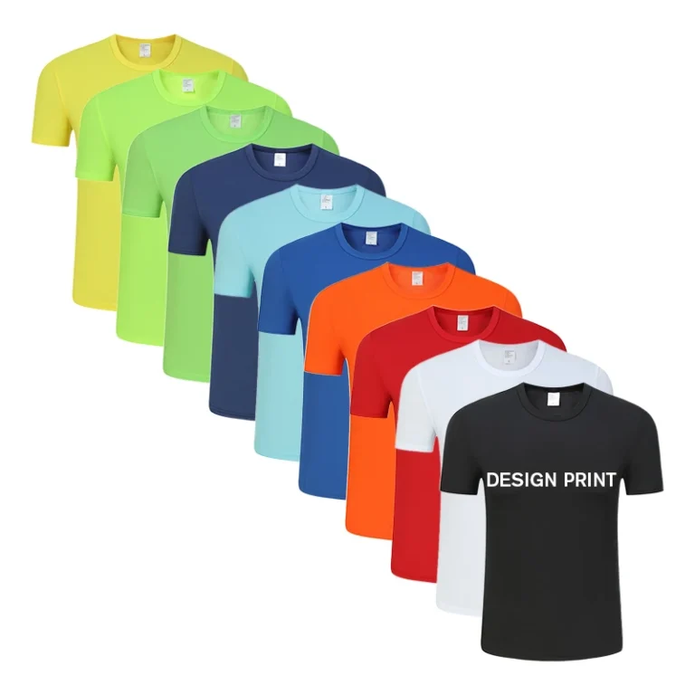 Polyester-Unisex-t-Shirts-White-Polyester-t-Shirt-for-Sublimation-Printing-Mesh-Polyester-Running-Shirt