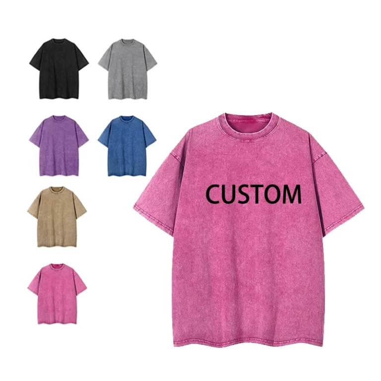 Premium-Cotton-220GSM-Custom-Vintage-Womens-Short-Sleeve-T-Shirt-Soft-Casual-Solid-Color-Streetwear-for-Summer-1