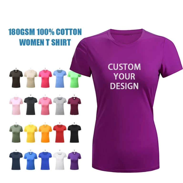 Premium-Quality-Graphic-Tee-Round-Neck-Ladies-T-Shirt-With-Logo-Summer-Plain-Fitted-Shirts-for-Women