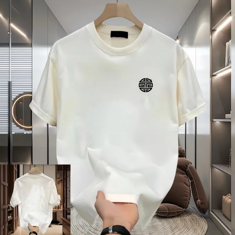 Price-Heavy-Cotton-and-Spandex-T-Shirt-Mens-Casual-Sport-Screen-Printing-Vintage-Washed-White-Cotton-T-Shirt