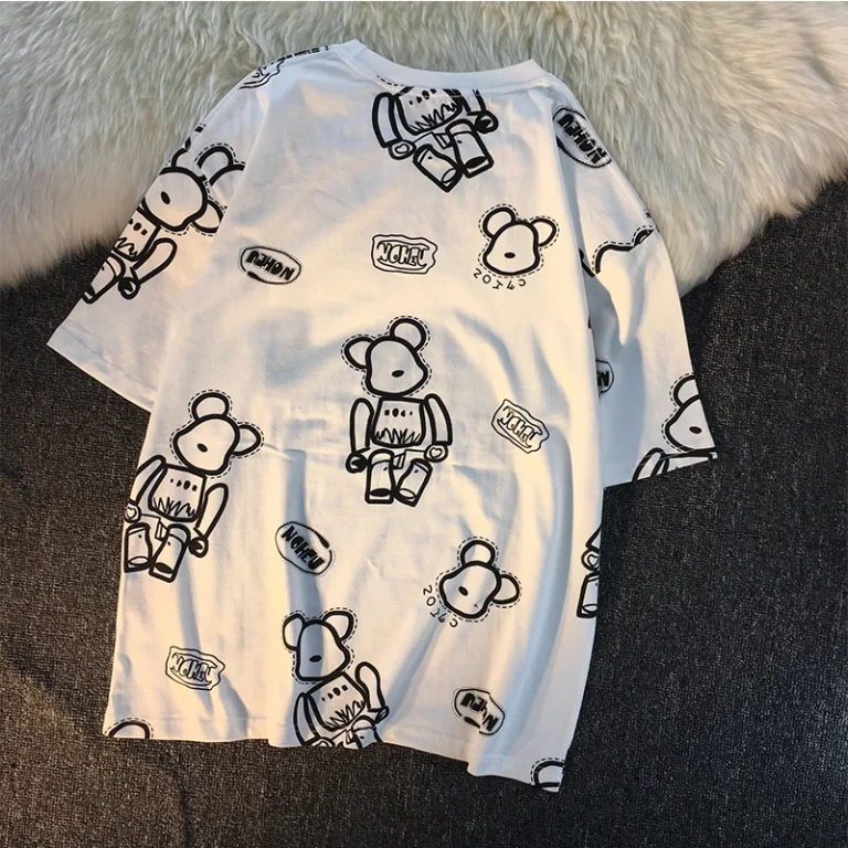 Printed-Graphic-T-Shirts-100-Cotton-O-neck-Mens-T-shirts-Casual