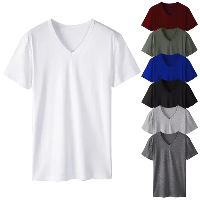 Printed-T-Shirt-Men-Casual-High-Street-Fashion-Streetwear-V-Neck-T-Shirts-Men-Short-Sleeve