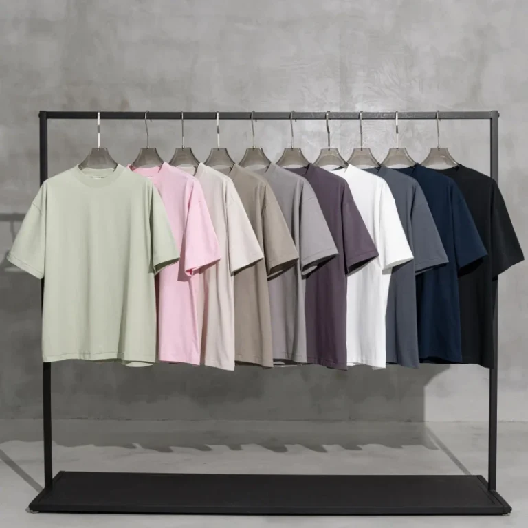 Printing-Blank-Quick-Dry-Loose-T-shirt-Heavyweight-Cotton-230g-Oversized-Men-Anti-wrinkle-Knitted-Washed-T-Shirt
