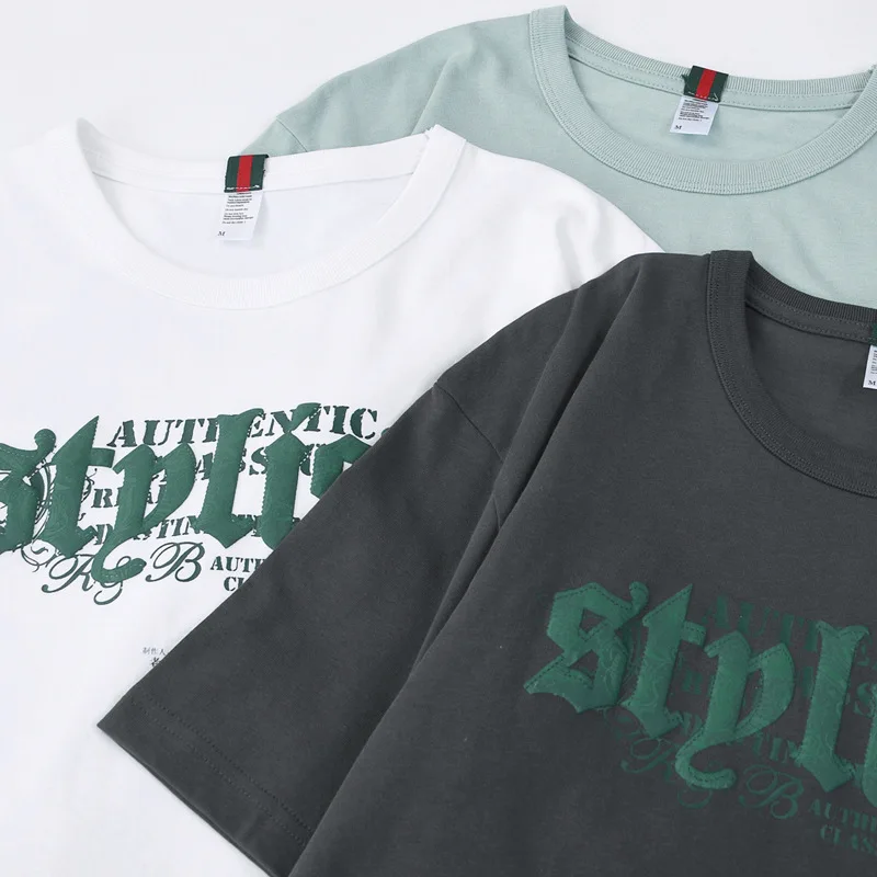 Printing-on-Demands-250Gsm-Heavyweight-Oversized-Streetwear-Tshirts-Suede-Tshirt-High-Quality-Print-Puff-Tee-Shirts