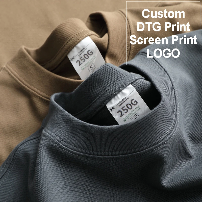 Puff-Mens-T-Shirts-Manufacturers-240Gsm-280-300-240-250-Gsm-Custom-Heavy-Print-Tshirt-Oversized-Cotton-Blank-T-Shirt-for-Men