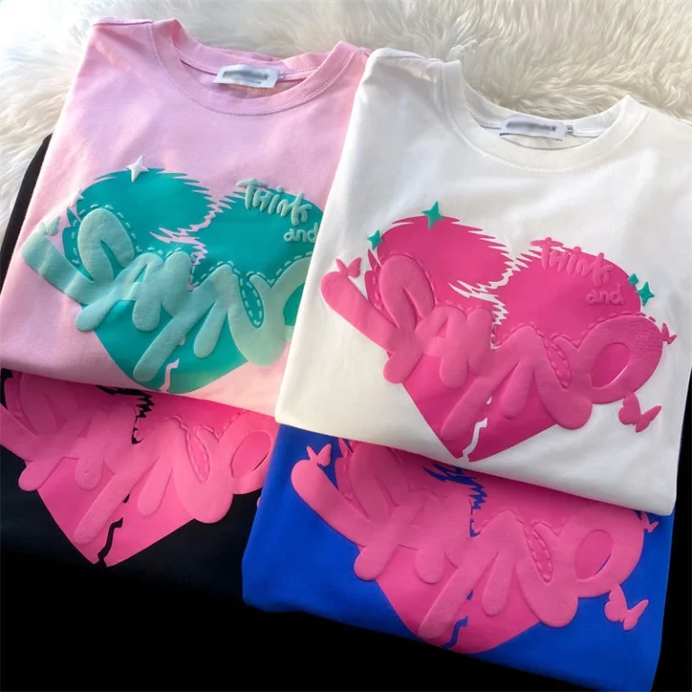 Puff-Print-Heavyweight-100-Cotton-250Gsm-Tee-Oversized-Blank-Mens-T-Shirt-Thick-Graphic-Tshirt