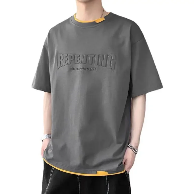 Puff-Print-Oversized-Casual-Men-Wear-Custom-Daily-Fabric-comfort-Tshirt-Apparel-3D-Printing-T-Shirt-Hip-pop-T-shirt