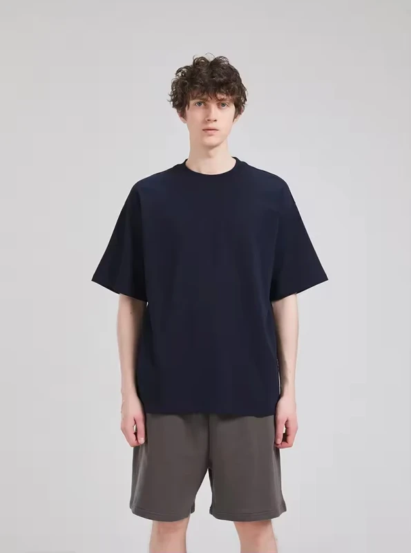 Pure-Color-100-Cotton-Can-Be-Customized-250-Grams-Of-Mens-And-Womens-Universal-Casual-Comfortable-Mens-T-shirt