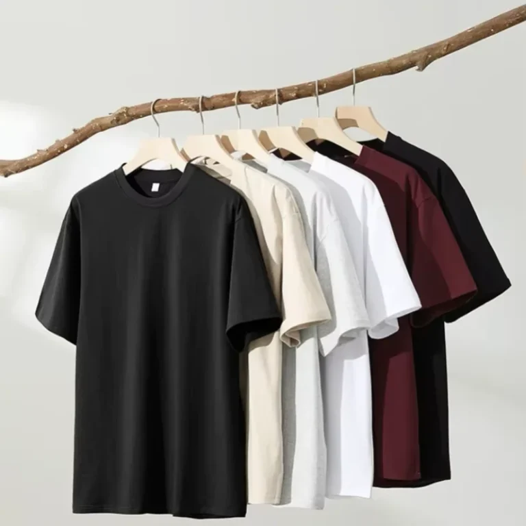 Pure-Cotton-Loose-Short-sleeved-Summer-Style-T-shirt-Basic-Round-neck-Base-Layer-Shirt